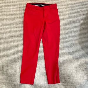 Banana republic red pants size 2